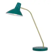 Farbon Table Lamp, Brass, Green