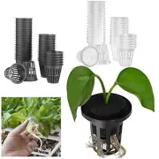 Net Cup Plant Net Cup Net Duty Plastic 38.5mm 40Pcs Basket Black White