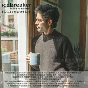 【Icebreaker 男 DESCENDER 刷毛連帽保暖外套 GT240《深藍》】104854/羊毛外套/薄外套