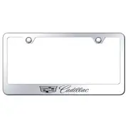 Cadillac New Logo Laser Etched License Plate Frame (Chrome)