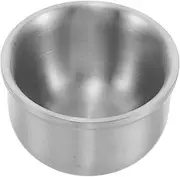 Stainless Steel Shaving Soap Bowl Durable Dish for Lathering Shaving Soap Facial Cleansing Compact Travel Friendly Design for Home Barber Shop Use