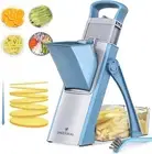ONCE FOR ALL Upgrade Safe Mandoline Slicer Plus Biger Size Adjustable Vegetab...