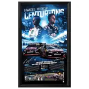 Motorsport - V8 Supercars - Jamie Whincup & Craig Lowndes Signed & Framed Centurions Lithograph