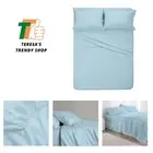 RV King 72 x 80 400 Thread Count Egyptian Cotton Sheet Set - Sky Blue, 4 Pc I...