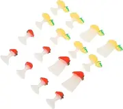 FOMIYES 16pcs Silicone Toe Separators Comfortable Foot Toe Dividers for Nail Art Tools Set