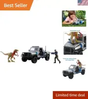 Truck Set Plastic 10" Destruction Features Atrociraptor Action Figures Fast Ship