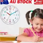 Kids Teaching Clock Learn to Tell Time Educational Wall Clock for Children Kids