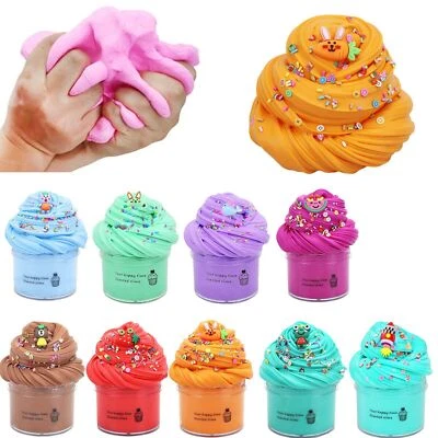 DIY Butter Slime Fruit Kit Soft Non-Sticky Cloud Slime Scented Toy Kid Gifts