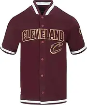 Pro Standard Mens NBA Cleveland Cavaliers Classic Chenille Button Down Wine XL
