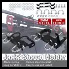 High Lift Jack & Shovel Holder 4x4 4WD Offroad Mount Roof Rack Farm Universal AU