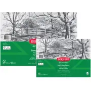 5 x Derwent Academy Sketching Paper Acid Free 100gsm 30 Sheets A3/A4