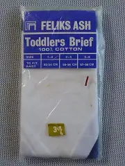 Vintage retro 60s unused 3 yo boys toddlers hipster briefs tags cotton