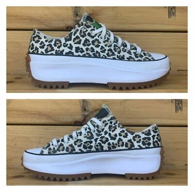 Converse Run Star Hike Ox Leopard Platform Shoes 170912C Womens 11.5 Mens Sz 10