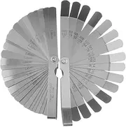 SING F LTD 2PCS Feeler Gauge Set 32 Blades Dual Marked Metric And Imperial Gap Measuring Tool & 16 Blades Standard SAE And Metric Gap Width Thickness Measuring Tool