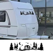 TDTNEB Car Mountain Graphics Stickers,Fit for Motorhome Horsebox Caravan RV Camper Van Body Decor Vinyl Decals
