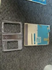 56/62 corvette die cast chrome plated floor shift console plate GM NOS! 3728940