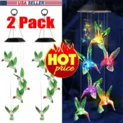 Color-Changing LED Solar Powered Wind Chime Lights Yard Garden Decor