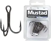 [Mustad] 36329BLN Treble Hooks 3/0 Qty 6
