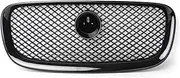 Car Accessory Front Bumper Grille Centre Panel Styling Upper Grill Compatible For Jaguar X260 XF XF-R 2012 2013 2014 2015 W/LOGO 12-15(B Grille LOGO)