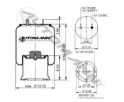 Automann AB1DK28F-9891 Air Spring Rolling Lobe