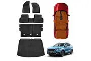Floor Mat Boot Liner Back Seat Protector Combo for MG ZS/ZST 2018-2024 Heavy Duty Car Kick Mats Cover