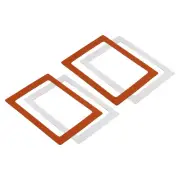 Magnetic Photo Frame with Adhesive, 2pcs 6x8 Inch Picture Holder Orange
