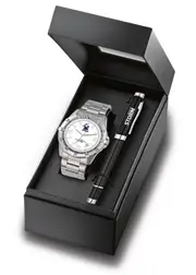 NRL Watch & Pen Gift Set - Melbourne Storm - Stainless Steel