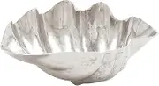 Deco 79 Aluminium Shell Dish, 17 by 7-Inch