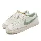 Nike 休閒鞋 Blazer Low 77 PRM 男鞋 女鞋 白 綠 麂皮 帆布 低筒 情侶鞋 DO9799-100