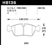Hawk BMW 318i/318iC/318iS/318Ti/325Ci/325i/325iS/325Xi/328Ci/328iC/328iS/Z3