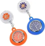 [Holibanna] 2pcs Nurse Pocket Watch Nurse Watch Clip on Watch Doctor Watch Man Watch Watches for Men Nurse Badge Nurse Fob Watch Nurse Hanging Watch