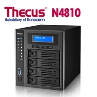 在飛比找PChome24h購物優惠-Thecus 色卡司 N4810 4Bay NAS 網路儲存