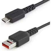 StarTech.com 3ft (1m) Secure Charging Cable, USB-A to Micro USB Data Blocker Charge-Only Cable, Charger Adapter Cable for Phone/Tablet - 3ft USB-A to