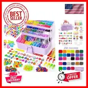 17500+ Rubber Loom Bands with 3 Layer Light Purple Container, 28 Colors, 600 ...