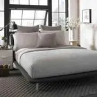City Scene King Size Quilt Set 3-Pcs Cotton Soft Machine Wash Geometric Beige