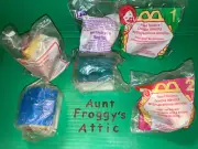 Aunt Froggy's Attic 6 Sealed McDonalds Happy Meal Toys MIP Food Foolers Building