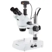 AmScope 3.5X-45X Simul-Focal Trinocular Stereo Zoom Microscope + 3MP Camera