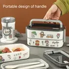Bento Box Stackable Microwavable Portable Airtight Bento Lunch Boxes Abs