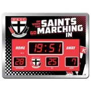 St Kilda Saints AFL Aussie Rules SCOREBOARD LED Clock Man Cave Bar Gift
