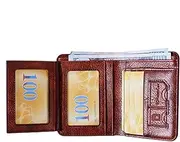 [Generic] MENS WALLET - Men's Front Pocket Wallet, Portable Men Short Wallet, RFID Blocking Wallet, Vintage Multi Card Holder Mens Clutch Wallet Wallet for Husband, Father, Friends, Brown, 説明を参照してください