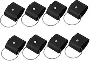 HYTROVE 8pcs Handbag Hanger Towel Clips for Kitchen Stylish Leather Scarf Clip Buckle Multi Purpose Holder for Gloves Washcloths and Accessories for Home and Travel