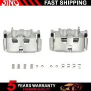Pair Front Left & Right Brake Calipers w/ Bracket For 12-19 Ford F-150 2.7L 3.5L (for: Ford)
