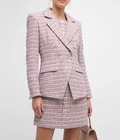 Veronica Beard Taja Tweed Dickey Jacket Blazer NWT $698 12 Khaki