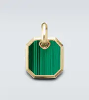 [David Yurman] David Yurman Amulet 18kt gold pendant with malachite One Size gold