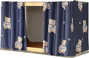 Mocarly Bunk Bed Curtain Home Bunk Bed Blackout Underbed Cloth Dorm Bed Single Twin Bottom Privacy Curtains,2Panel