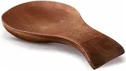 Wooden Spoon Rest, Modern and Rustic Spoon Holder for Stove, Farmhouse Utensil Rest for Spatula, Brush or Tong, Kitchen Counter Decoration