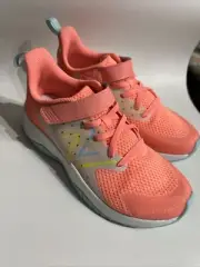New Balance Kids Rave Run V2 Bungee Lace/Top Strap US Size 5.5 Bright Pink/lime