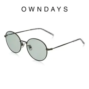 【OWNDAYS】時尚金屬圓框墨鏡(SUN1069T-2S C1)