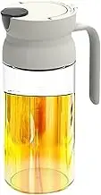 Olive Oil Dispenser,Vinegar Dispenser with Automatic Cap | Glass Cruet, Leak-Proof Vinegar Container for Home Restaurant Counter