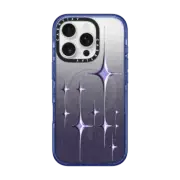 iPhone 16 Pro Impact Case MagSafe Compatible Chrome Sparkles - Purple